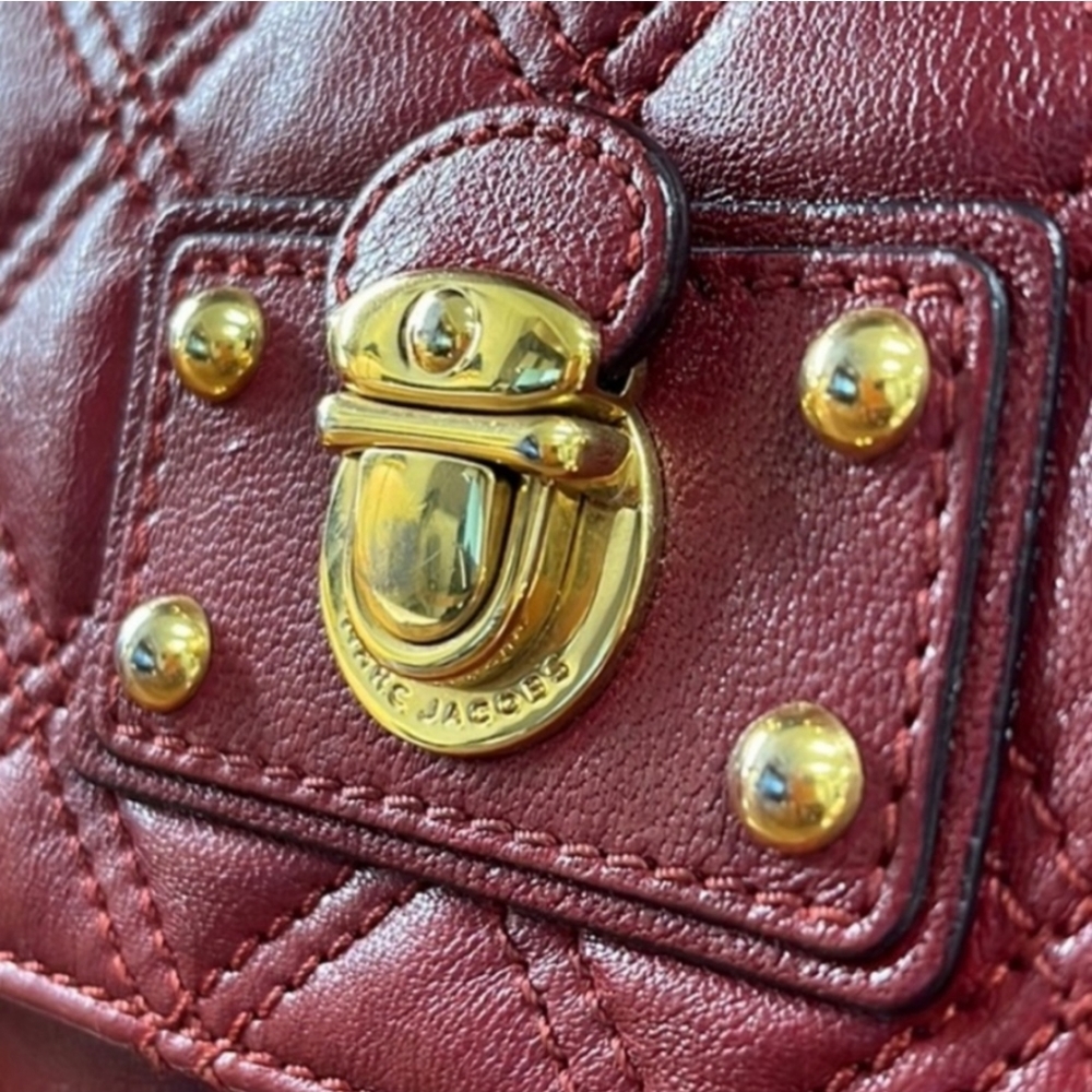 Marc Jacobs Large Single Quilted Bag - Cherry Red - Picture 12 of 16